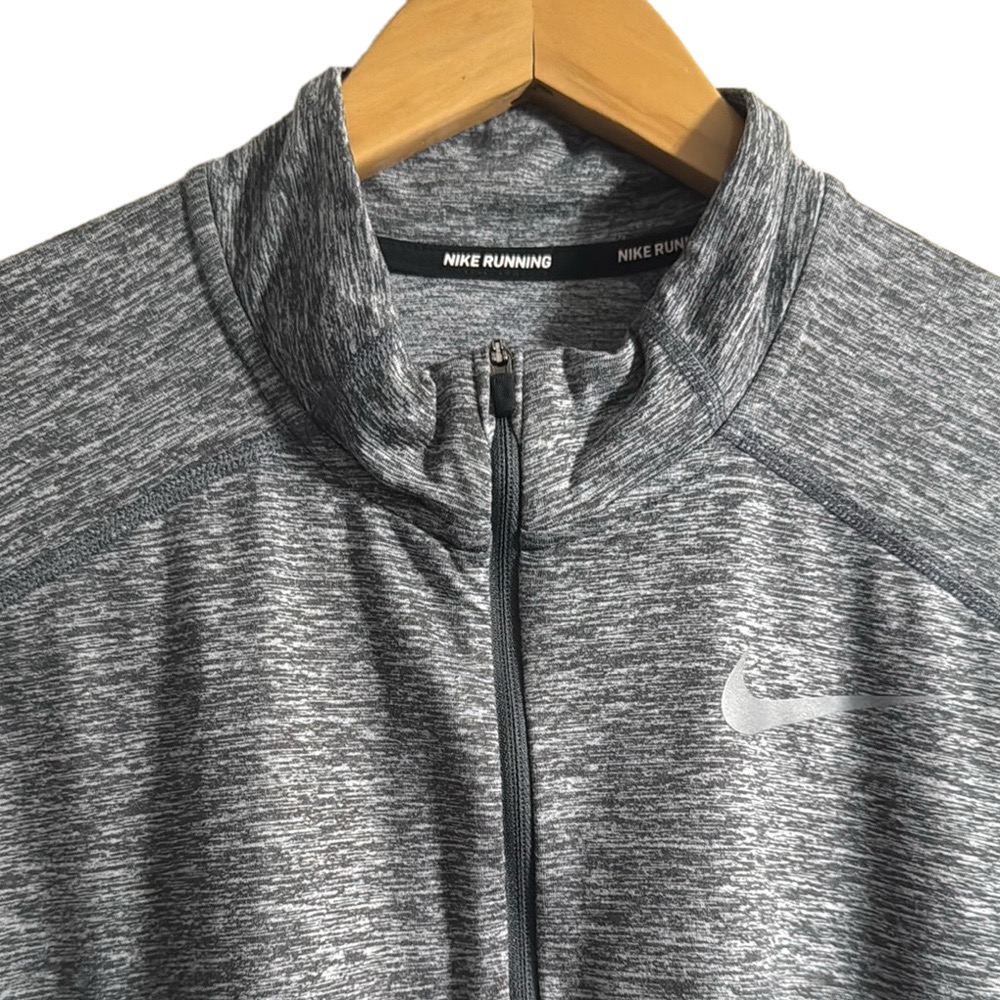 Nike Heathered Gray Long Sleeve Pullover - Picture 2 of 6